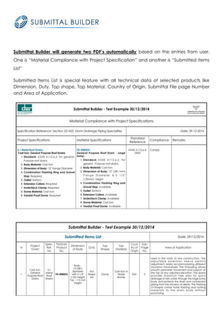 Usace Rms Submittal Codes.pdf Submittal -User Manual | PDF