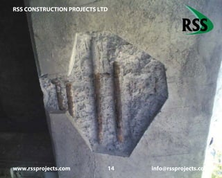 RSS CONSTRUCTION PROJECTS LTD
www.rssprojects.com 14 info@rssprojects.com
Preparation of a structural repair to a beam soffit.
 