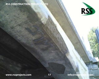 RSS CONSTRUCTION PROJECTS LTD
www.rssprojects.com 17 info@rssprojects.com
Scratch coat of structural repairs to a beam soffit.
 