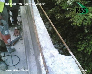 RSS CONSTRUCTION PROJECTS LTD
www.rssprojects.com 4 info@rssprojects.com
Parapet after the removal of the deteriorated coping.
 