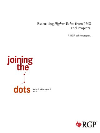 Extracting Higher Value from PMO
and Projects.
A RGP white paper.
Series 2; whitepaper 1
2015
 