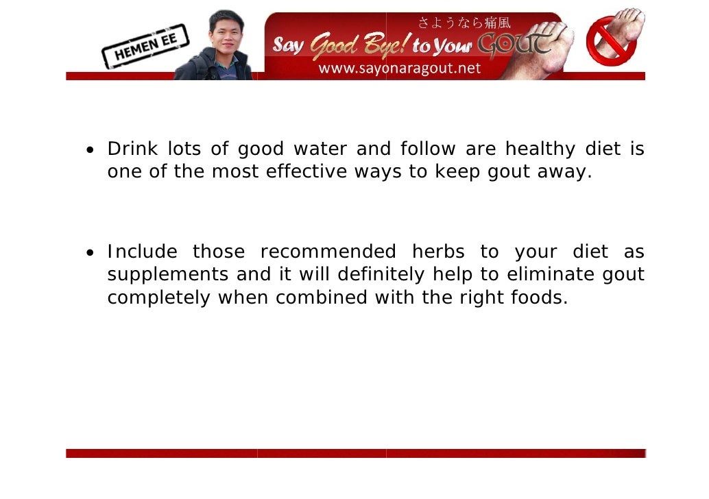 Homeopathy herbs recommended for gout patients