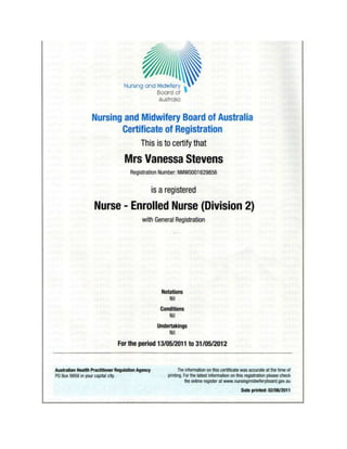 1-NMBA-Enrolled nurse registration