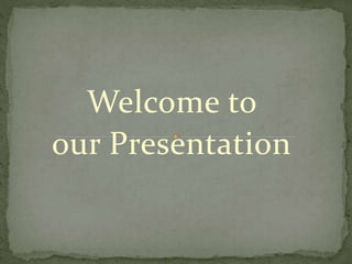 Welcome to
our Presentation
 