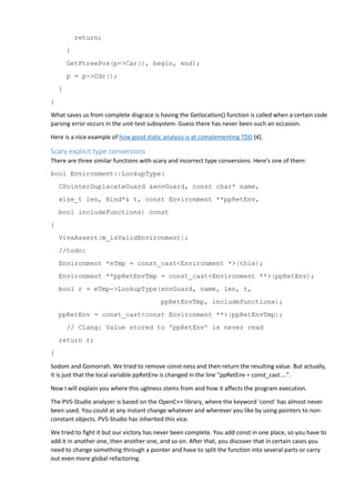 Checking PVS-Studio with Clang | PDF