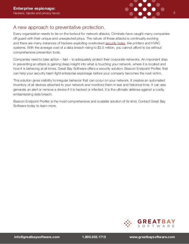 GBS Enterprise espionage