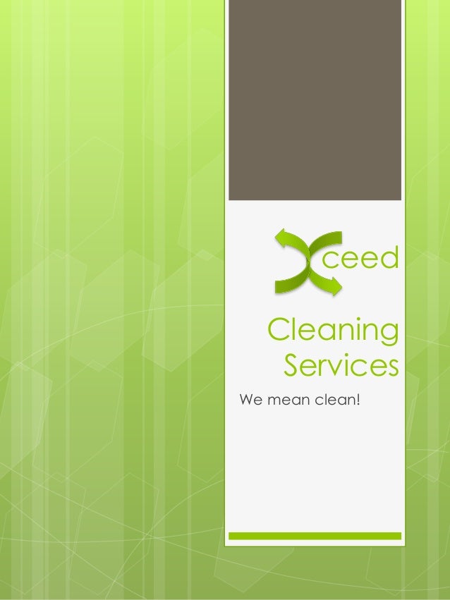 names of cleaning services