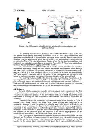 Important Parameters for Hand Function Assessment of Stroke Patients | PDF