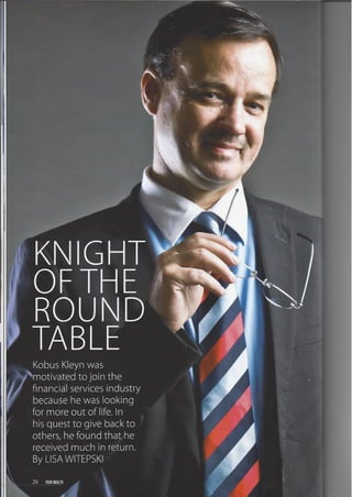 Wealth Magazine Profile K Kleyn Dec 2013