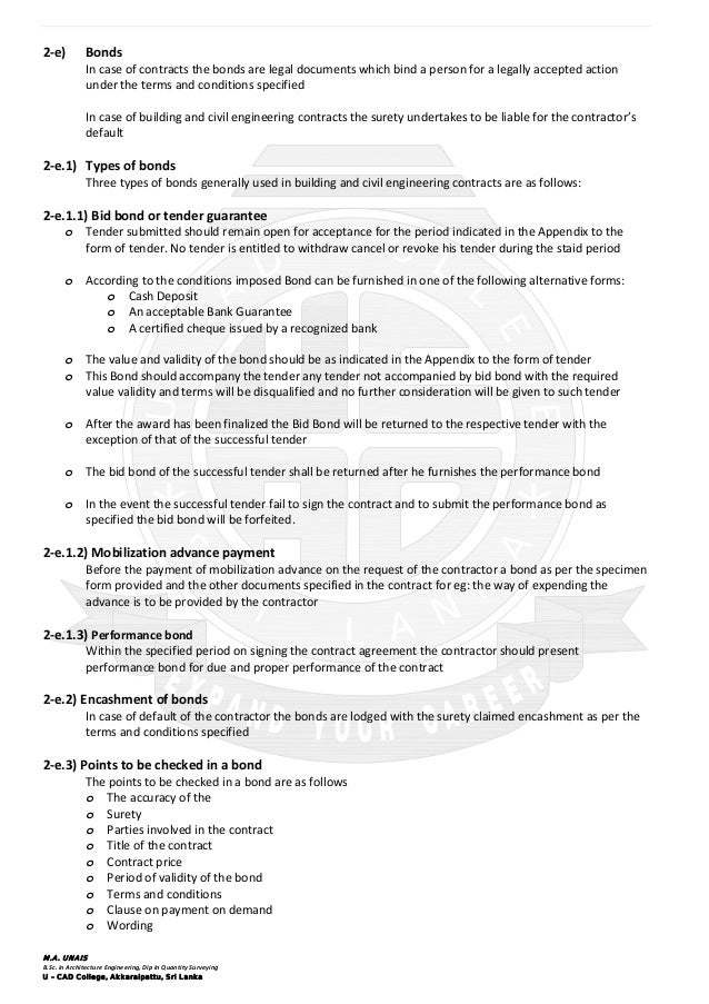 Practice For Quantity Surveyors