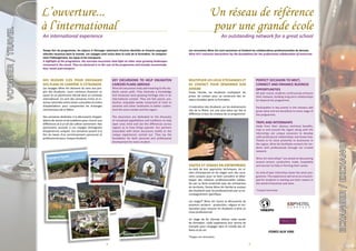 8 9
DES SÉJOURS CLÉS POUR ENVISAGER
DES PLANS DE CARRIÈRE À L’ÉTRANGER
Les voyages Wine Art donnent du sens aux pro-
jets des étudiants. Leurs contenus illustrent un
savoir et un patrimoine viticole dans un contexte
international. Ce sont des semaines riches et in-
tenses rythmées entre visites culturelles et visites
d’exploitations pour comprendre les échanges
commerciaux de la filière.
Des semaines destinées à la découverte d’appel-
lations de renom et de traditions pour s’ouvrir aux
différences et à un art de cultiver autrement. Nos
partenaires associés à ces voyages témoignent
d’expériences uniques. Ces semaines posent à la
fois les bases d’un enrichissement personnel et
professionnel pour chaque étudiant.
KEY EXCURSIONS TO HELP ENLIGHTEN
CAREERS PLANS ABROAD
Wine Art excursions help add meaning to the stu-
dents career path. They illustrate a knowledge
and showcase wine growing heritage sites in an
international context. They are fast paced, pro-
ductive, enjoyable weeks comprised of visits to
wineries and other landmarks to better unders-
tand the wine market and the region.
The excursions are dedicated to the discovery
of renowned appellations and traditions to help
open ones mind and see the differences across
regions as to how things operate. Our partners
associated with these excursions testify to the
unique experiences carried out. They lay the
foundation for both personal and professional
development for every student.
Temps fort du programme, les séjours à l’étranger valorisent d’autres identités et d’autres paysages
viticoles reconnus dans le monde. Les voyages sont inclus dans le coût de la formation. Ils compren-
nent l’hébergement, les repas et les transports.
A highlight of the programme, the overseas excursions shed light on other wine growing landscapes
renowned in the world. They are factored in to the cost of the programme and includes accommoda-
tion, meals and transport.
MULTIPLIER LES LIEUX D’ÉCHANGES ET
DE CONTACT POUR DÉMARRER SON
AFFAIRE
Toute l’année, les étudiants multiplient les
prises de contact pour se construire des ré-
seaux durables après la formation.
L’implication des étudiants sur les événements
clés de la filière, est une plus-value qui fait la
différence à tous les niveaux de ce programme.
VISITES ET STAGES EN ENTREPRISES
Au-delà de leur approches techniques, les vi-
sites d’entreprises et les stages sont des occa-
sions uniques pour se faire connaître et déve-
lopper des relations professionnelles solides.
De par sa forte proximité avec les entreprises
du territoire, l’école Wine Art facilite le contact
des étudiants avec les professionnels par un ac-
compagnement spécifique.
Les stages* Wine Art visent la découverte de
plusieurs secteurs : production, négoce et res-
tauration pour amener les étudiants à faire un
choix professionnel.
Un stage de fin d’année clôture cette année
de formation. Cette expérience leur servira de
tremplin pour s’engager dans le monde des af-
faires et du vin.
*Stages non rémunérés
PERFECT OCCASION TO MEET,
CONNECT AND ENHANCE BUSINESS
OPPORTUNITIES
All year round, students continuously enhance
their network, building long-term relationships
for beyond the programme.
Participation in key events in the industry add
great value and are beneficial to every stage of
the programme.
TRIPS AND INTERNSHIPS
Aside from their obvious technical benefits,
trips in and around the region along with the
internships are unique occasions to develop
solid professional relationships and know-how.
Thanks to its close proximity to businesses in
the region, Wine Art facilitates contacts for stu-
dents with professionals through our trusted
network.
Wine Art internships* are aimed at discovering
several sectors: production, trade, hospitality
and tourism to help in forming their career.
An end-of-year internship closes the years pro-
gramme. This experience will serve as a launch-
pad for students in starting out their careers in
the world of business and wine.
*Unpaid internships
Les rencontres Wine Art sont exclusives et fondent les collaborations professionnelles de demain.
Wine Art’s exclusive interactions lay the foundations for the professional collaboration of tomorrow.
L’ouverture...
à l’international
An international experience
Un réseau de référence
pour une grande école
An outstanding network for a great school
Espagne/Spain
Italie/Italy
Autriche/Austria
Allemagne/Germany FOIRES AUX VINS
 