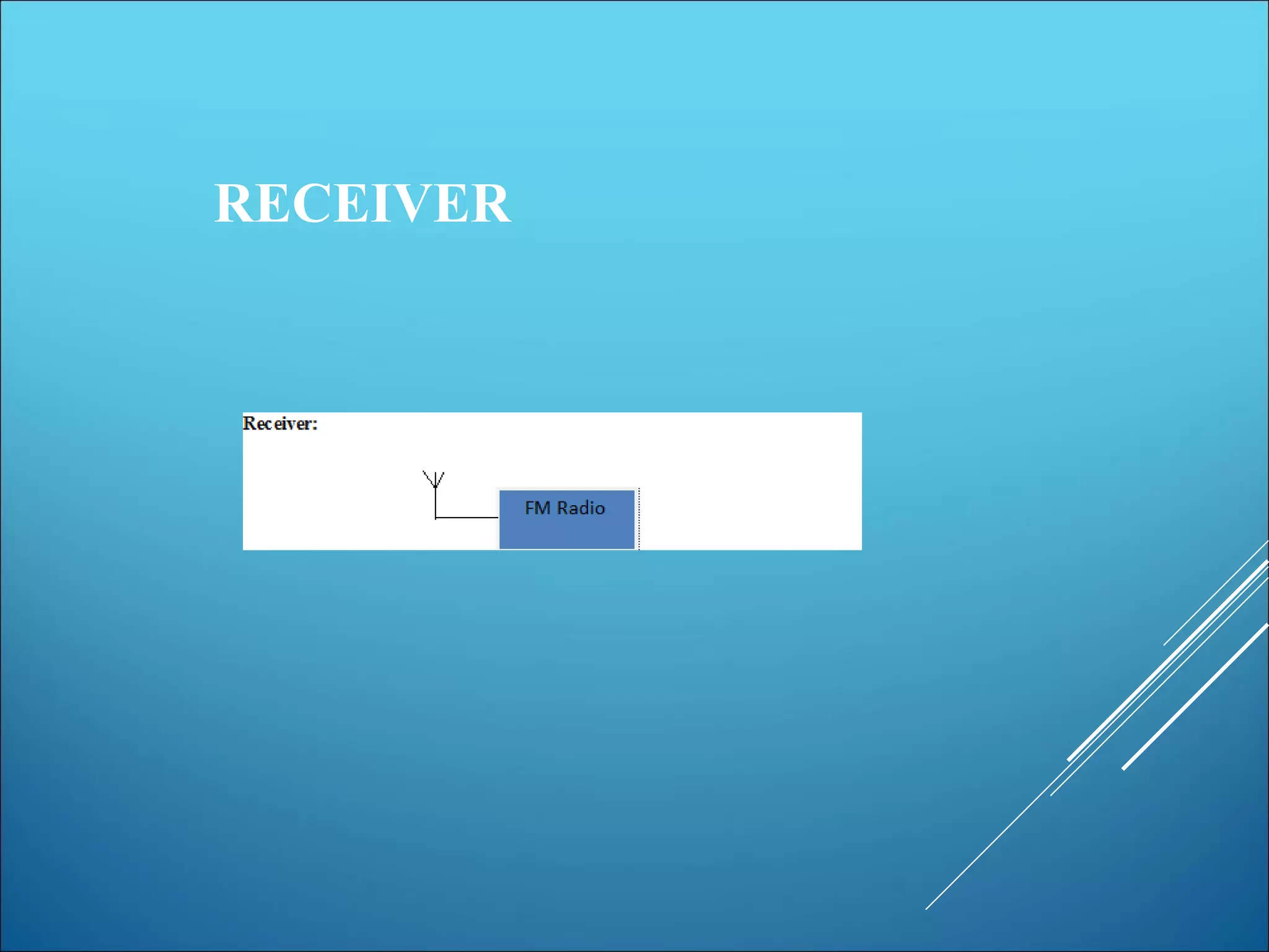 RECEIVER
 
