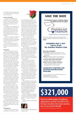 w w w . r a m d o c s . o r g 5
will subsidize bringing that physician
on,” said Young. “So it can lower the
risk for the practice.”
Say no to mercy dates
And just as you shouldn’t get
married just to get married, hiring
someone who isn’t a good fit for the
practice can be disastrous. Rausch
remembers one such occasion at a
former job.
“Basically, we were desperate,” he
admits. “We had more volume than
we could handle and were a small
group and our salaries didn’t quite
match the going market rate. So we
hired someone we knew wasn’t a
strong candidate, but they accepted
our offer.”
And yes, it turned out as badly as
feared. “It was atrocious,” he said.
“It could have ruined our relationship
with the hospital and hospitalists as
well as our metrics.”
After a few months of that, the
physician was let go. “But then, of
course, we were right back where we
started.”
The proposal
Once you’ve found a good can-
didate, said Nick Weeks, managing
partner of Creative Healthcare Solu-
tions, don’t be coy. He wrote last June
in Physicians Practice: “If you delay
too much in communicating with the
physician after you begin the recruit-
ment process, he may feel you are
not organized or don’t value him as a
provider. This opens up opportunities
for your competition, even though
your practice might be (or might have
been) the physician’s first choice.”
You’ve found him or her, you
feel good about it and you’re ready
to propose. Get that pre-nup ready.
In addition to negotiating the typi-
cal signing bonuses and relocation
expenses, there’s more to think about.
Medical search and consulting
firm Merritt Hawkins counsels clients
to spell out in writing exactly what
is expected of the physician, and to
make sure to accurately project the
financial potential of the practice so
that expectations are realistic.
“Some people wait until a new
physician joins the group to set the
ground rules,” said Young. “I think
you set ground rules before the hire.
Otherwise if you’ve got a mess on
your hands after the hire, you’ve got
to document, document, document.
“You set the rules early for every-
thing, from how to treat staff to how
the practice handles on-call assign-
ments. You can’t make assumptions.”
Physicians, she noted, aren’t al-
ways comfortable having discussions
like this, but an administrator is there
to help keep things in order. “I love
to give people the tools to solve their
problems.”
The honeymoon
There’s a lot of work involved in
onboarding a new physician, includ-
SAVE THE DATE
May 2, 2015
A Fashion Physical for Community Health
RAMA Foundation (RAMAF), the fundraising arm of
RAMA, is dedicated to raising funds for educational
and charitable purposes affecting health and health
care in the Greater Richmond area.
RAMA, a non-profit organization of physicians &
spouses, promotes community health and education,
sound health care legislation, and fosters friendship
and support in the medical community. Physicians Got
Fashion succeeds projects such as the long running
RAMA Benefit Antiques and Fine Arts Show, as the
major RAMAF philanthropic endeavor.
COMMUNITY PARTNERS AND
SPONSOR OPPORTUNITIES
AVAILABLE
For ticket, sponsorship, and other information visit
www.RAMAF.org or contact
Helen Zuelzer at hzuel@aol.com
The Richmond Academy of Medicine Alliance
Foundation presents the 2015…
SAVE THE DATE
A Fashion Physical for Community Health
Join us for cocktails, heavy hors d’oeuvres, and
fabulous fashions modeled by local physicians… &
more!
SATURDAY, MAY 2, 2015
7 pm to 10 pm
The Tuckahoe Woman’s Club
Proceeds to Benefit:
Access Now: provides free specialty care to
uninsured, underinsured and/or low income
individuals
SACKS: distributes toiletries and clothing to
area ERs to aid victims of sexual assault
Nursing & Allied Health Scholarships:
provides student financial support
Medical Society of Virginia Foundation:
seeks to improve health care access
throughout the Commonwealth
ing credentialing, orientation, mar-
keting and staff integration. Accord-
ing to a recent study by Cejka Search
and the American Medical Group
Association, the average turnover rate
for physicians in their second to third
year of practice is 12.4 percent and
small groups suffer from 20.8 percent
turnover among physicians in those
early years. The study also showed
that extended onboarding correlates
to higher retention of physicians in
the early years with a practice.
“You set up new hires to be
successful, not frustrated,” said
Honeycutt. “We have an orientation
session and meet frequently so we
can identify areas that are a problem.
People might take it for granted that
he’s a doctor, so he knows what to
do. But he doesn’t.”
“We’ve made a concerted effort in
past years to improve our onboarding
process,” said Bon Secours’ Miller. In
addition to mentoring and orienta-
tion sessions, the health system hosts
new provider dinners with senior
administrators. “It’s an informal
discussion of their experiences, head-
aches … the things we can follow up
on and address.”
Pediatric Associates’ DiPerna
makes sure all new hires have a
couple of mentors to answer their
questions, tries to assign the stron-
gest nurses to work with them and
ensures they have strong IT support,
a frequent cause of frustration.
As in romance, it’s the little details
that really make a relationship work.
Young keeps an eye out for little
things that might escalate. “Once, a
physician was always quiet and polite
and I had to tell staff just because
someone isn’t barking at you doesn’t
mean they don’t need the same re-
sponse.”
Melissa Byington, president of the
locum tenens division of CompHealth,
suggested in a Physicians Practice
2013 blog that practices think about
how they can help new physicians be
more comfortable before they start,
such as giving them a staff directory
and detailed maps of offices and
hospitals, including parking and
entrance information.
Having a confident new physician
on board, wrote Byington, ultimately
can impact patient outcomes, reduce
liability — and improve long-term
retention.
And your practice can live happily
ever after. R
Lisa Crutchfield is a Richmond-based
freelance writer.
$321,000
Typical recruiting budget of healthcare
organizations, up from $245,000 in 2012.
For heavy recruiters (50 or more searches),
the cost can exceed $500,000
Source: Association of Physician Staff Recruiters 2014 member survey.
 