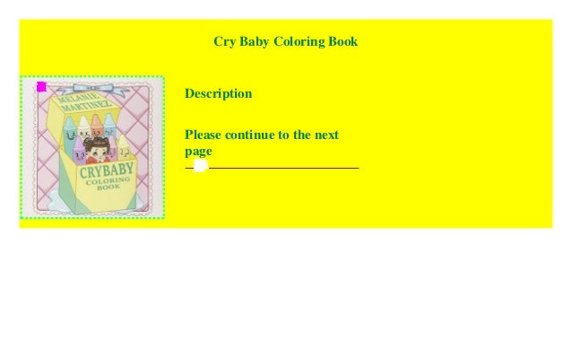 Download Cry Baby Coloring Book P D F