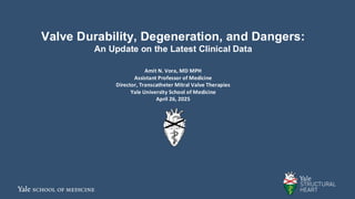 Valve Durability, Degeneration, and Dangers | PDF