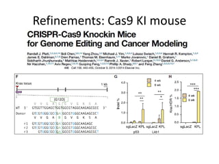 Refinements: Cas9 KI mouse
 
