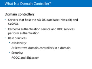 Module 2- introduction to Active Directory Domain Servics.pptx