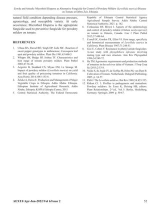 Microthiol Disperss as Alternative Fungicide for Control of Powdery ...