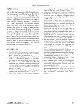 Importance of Soil Health and Water Management in Agriculture | PDF