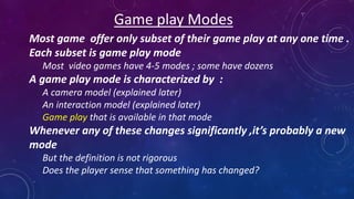Fundamental of game design part 2 | PPTX