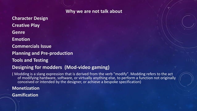 Fundamental of game design part 2 | PPT