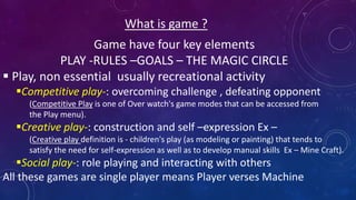Fundamental of game design part 2 | PPTX