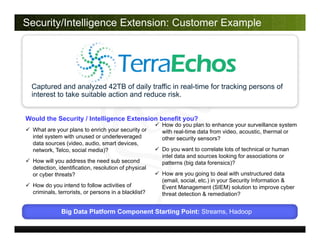Security/Intelligence Extension: Customer Example
 What are your plans to enrich your security or
intel system with unuse...