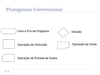 Fluxograma Convencional
8
 