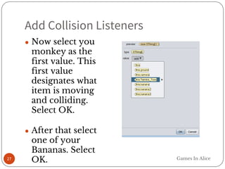 Game Making in Alice - Coding Preview: