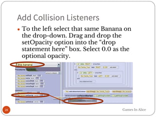 Game Making in Alice - Coding Preview:
