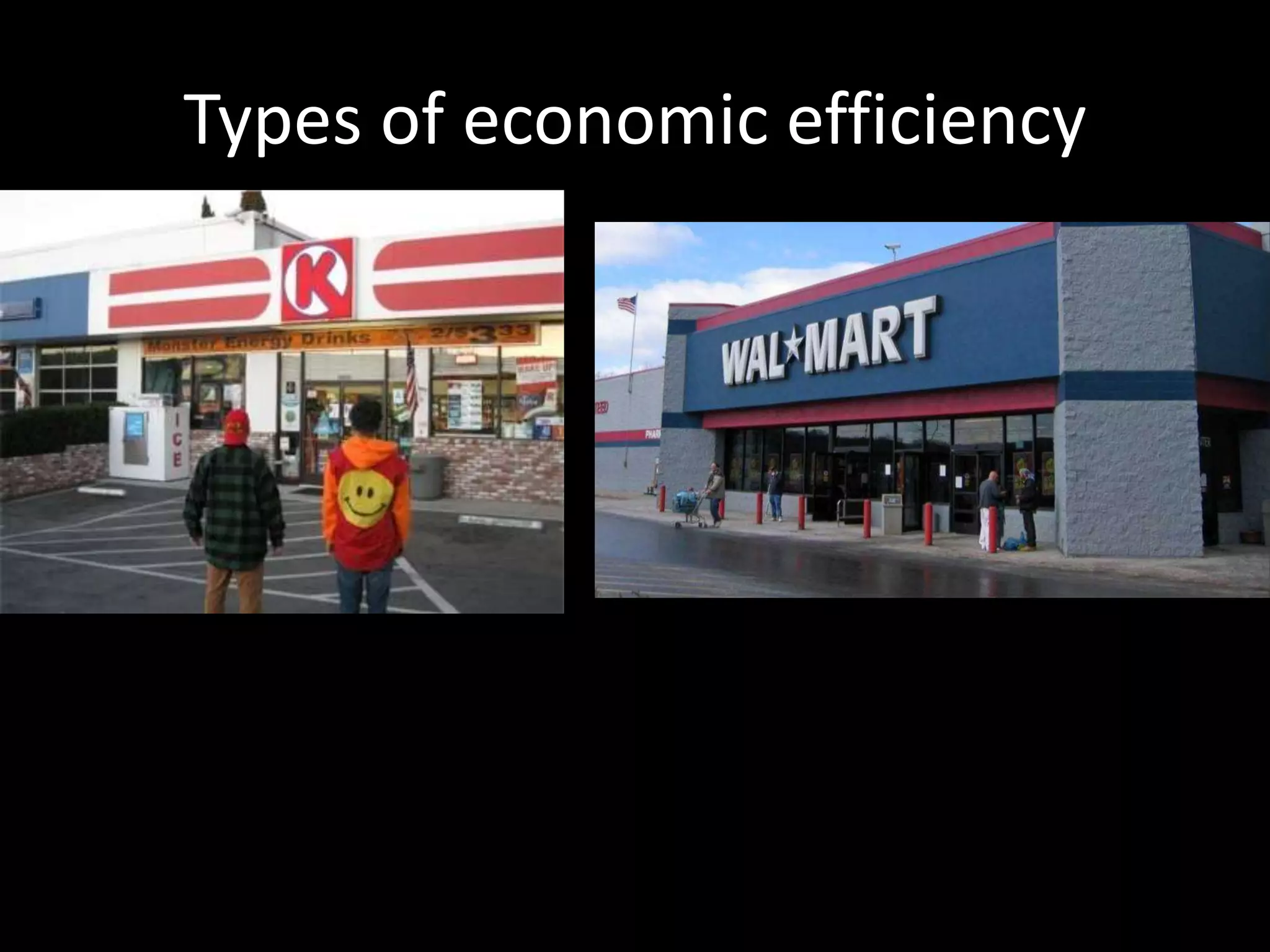Types of economic efficiency