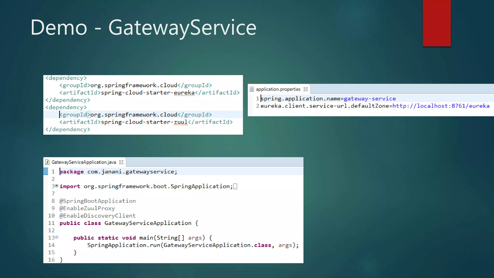 Demo - GatewayService
 