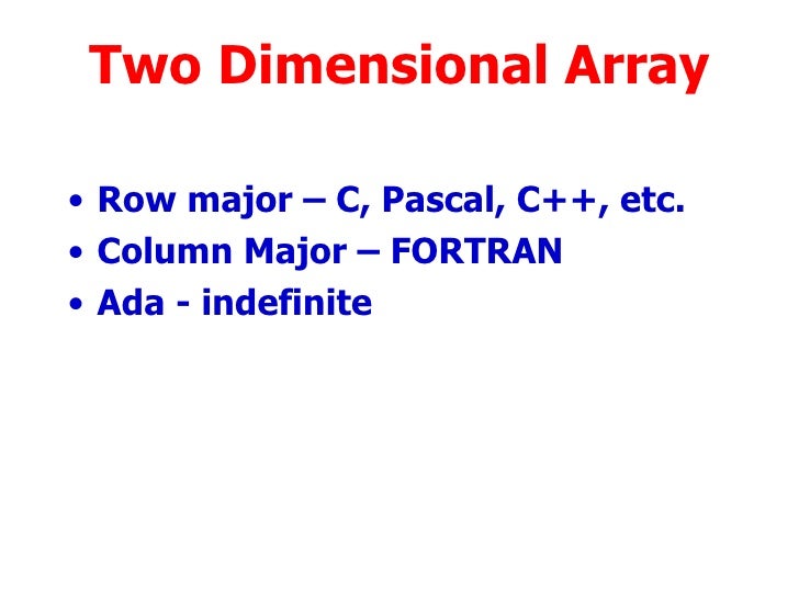 02 Arrays And Memory Mapping