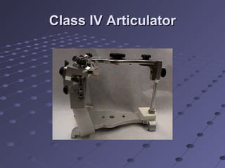 Class IV ArticulatorClass IV Articulator
 