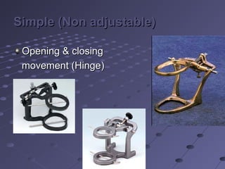 Simple (Non adjustable)Simple (Non adjustable)
Opening & closingOpening & closing
movement (Hinge)movement (Hinge)
 