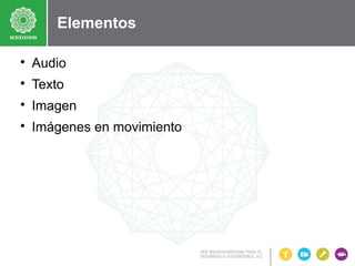 Elementos


Audio



Texto



Imagen



Imágenes en movimiento

 