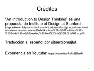 Design Thinking en una hora: A Stanford Introduction to Design Thinking ...