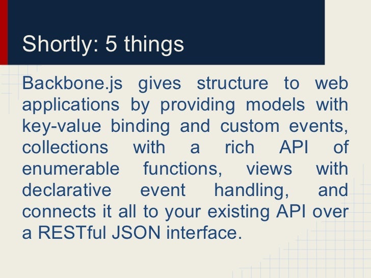 Backbone Basics with Examples