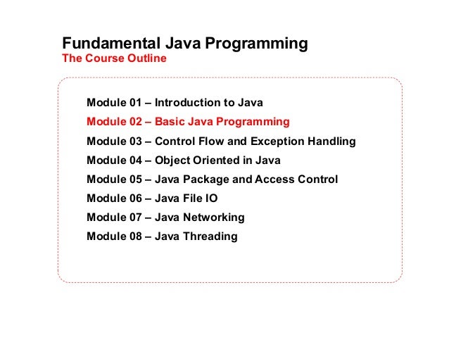 02 basic java programming and operators