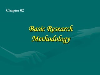 Chapter 02




             Basic Research
              Methodology
 