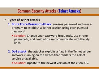 Telnet Exploit Sample LAN Switching and Wireless: Ch2 - Basic Switch Concepts and ...