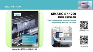 siemens simatic s7-1200 plc controller – learn the... 02_Basic training TIA Portal_Part 1 S7-1200 PLC_R01_Costomer 201220.pdf