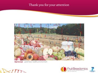 Thank you for your attention
powdery mildew
Agroscope good food, healthy environment
 