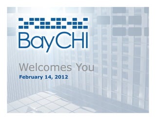 Welcomes You
February 14, 2012
 