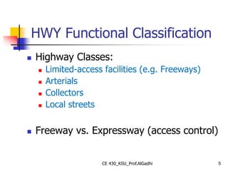 02-B Components of Traffic System [Roadway and Control Device] (Traffic ...