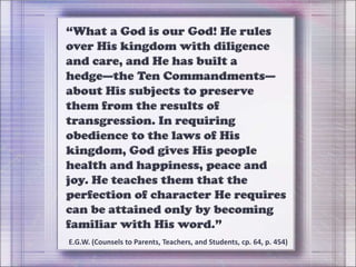 E.G.W. (Counsels to Parents, Teachers, and Students, cp. 64, p. 454)
 