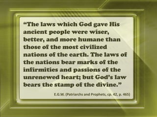 E.G.W. (Patriarchs and Prophets, cp. 42, p. 465)
 