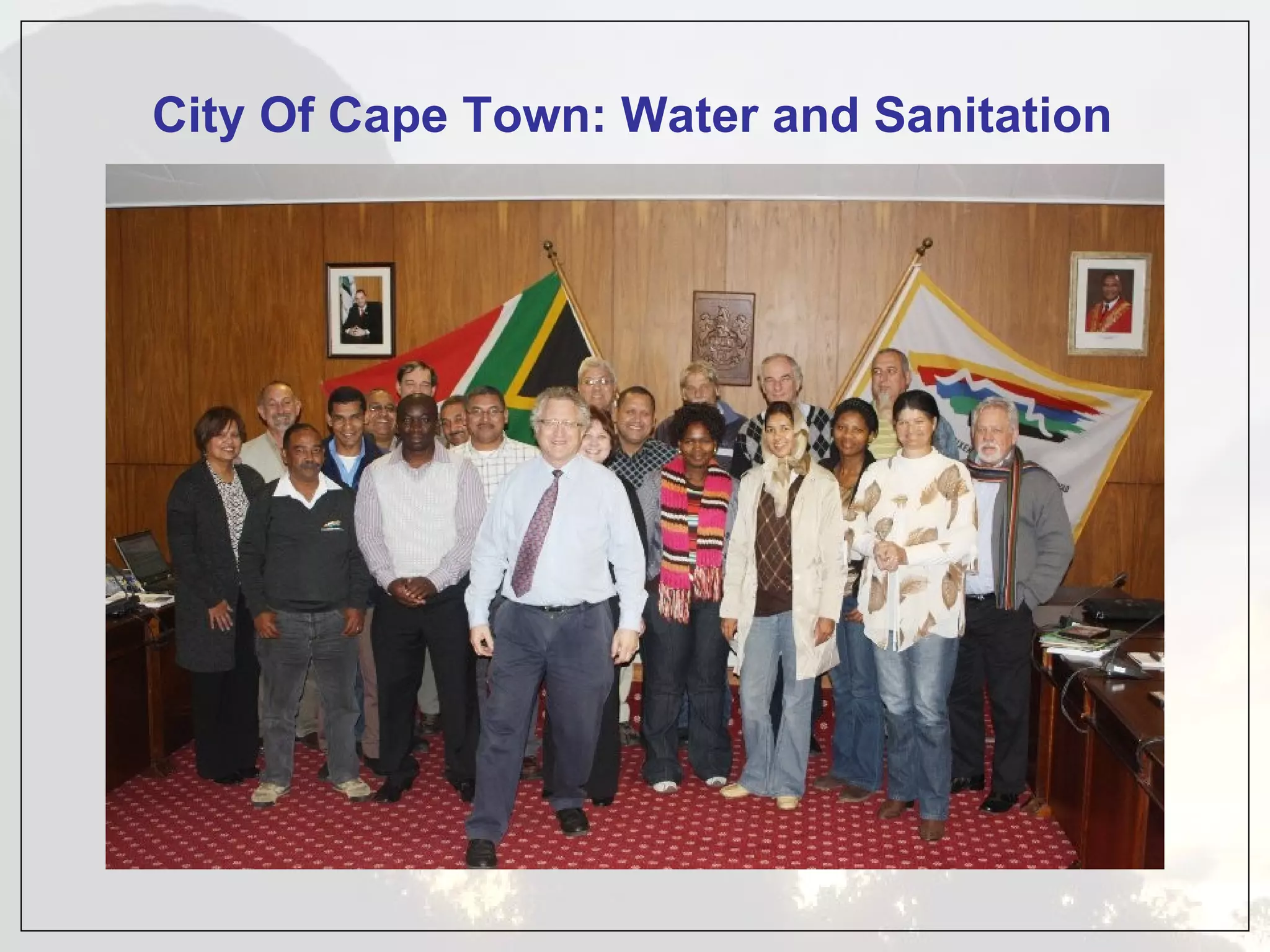 City Of Cape Town: Water and Sanitation
 
