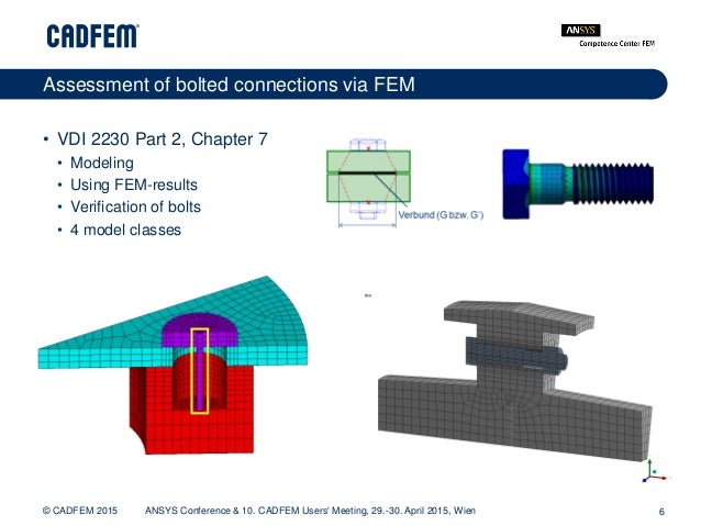 Fast and reliable bolt assessment inside ansys