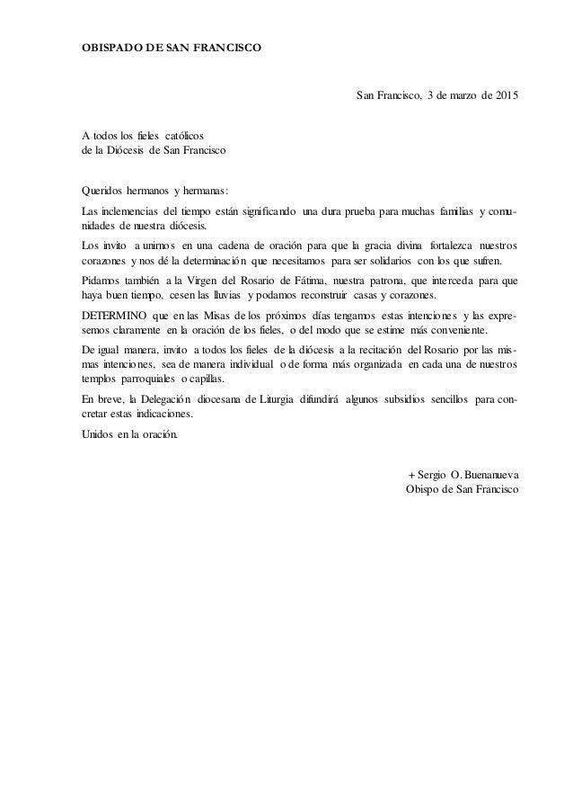 02 carta del obispo por las lluvias